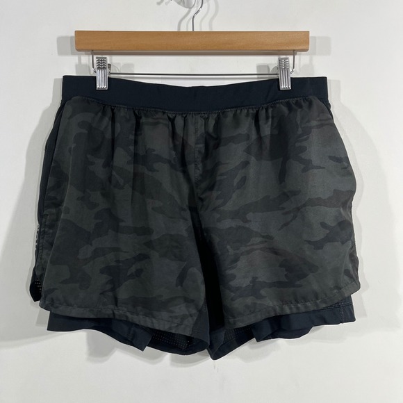 Abercrombie & Fitch Other - Abercrombie YPB Sporty 2-in-1 Athleisure Training Running Shorts Camo Mens Large